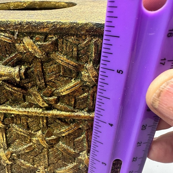Gold Textured Decorative Box - Picture 10 of 11